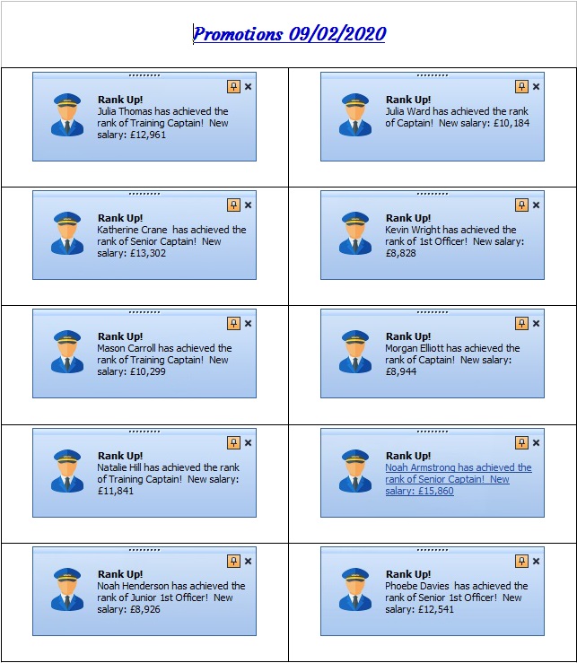 pilot promotions 9-2-20